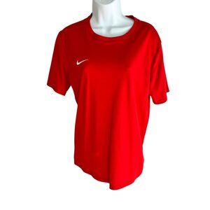 Nike Red Dri-Fit Athletic T-Shirt Medium 87j